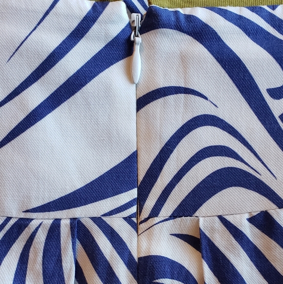 CAbi Blue & White Unique Skirt - Picture 3 of 8